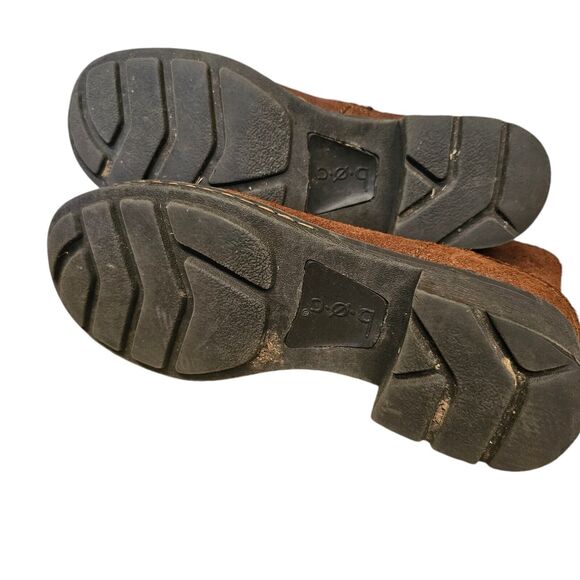 B.O.C Boots Booties Soft Brown Suede Side Zip Size CAKE 6/36 - Picture 7 of 8